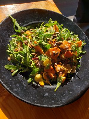 Iris salad at Julia's Vegetarian Restaurant in Pacific Grove