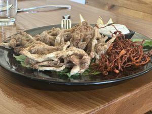 Mushroom Sampler. Before pic  at Julia's Vegetarian Restaurant in Pacific Grove