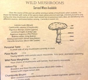 Highly recommend the Heleva Fry.  Lightly dusted and fried wild mushrooms. at Julia's Vegetarian Restaurant in Pacific Grove