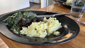 Mushroom in the portobello familyy  at Julia's Vegetarian Restaurant in Pacific Grove