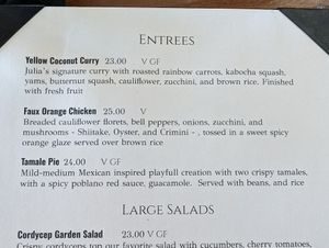 Great again in 2024! at Julia's Vegetarian Restaurant in Pacific Grove