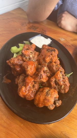 Cauliflower wings  at Julia's Vegetarian Restaurant in Pacific Grove
