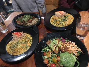 delicious for dinner too!  at Julia's Vegetarian Restaurant in Pacific Grove