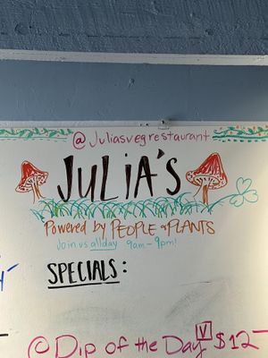   at Julia's Vegetarian Restaurant in Pacific Grove