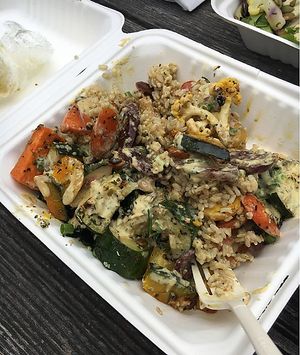 Vegetable rice at Julia's Vegetarian Restaurant in Pacific Grove