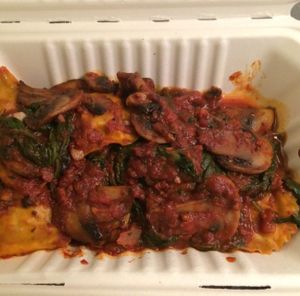 Mushroom Ravioli  at Julia's Vegetarian Restaurant in Pacific Grove