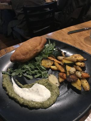 Seitan empanada at Julia's Vegetarian Restaurant in Pacific Grove