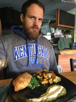 Empanada at Julia's Vegetarian Restaurant in Pacific Grove