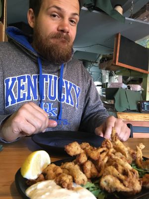 Oyster mushrooms at Julia's Vegetarian Restaurant in Pacific Grove