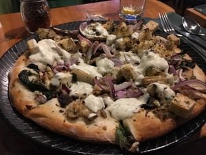 California Pizza at Julia's Vegetarian Restaurant in Pacific Grove