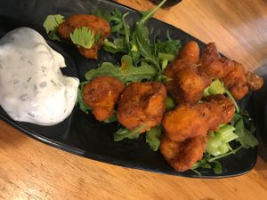 Cauliflower wings at Julia's Vegetarian Restaurant in Pacific Grove