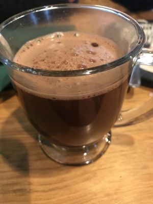 Hot Cocoa at Julia's Vegetarian Restaurant in Pacific Grove