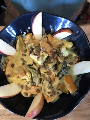 Coconut curry A FAVORITE  at Julia's Vegetarian Restaurant in Pacific Grove