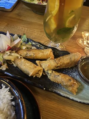 Vegan spring rolls  at Quê Choa in Berlin
