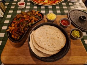 Vegan fajitas at Paco's in Perth