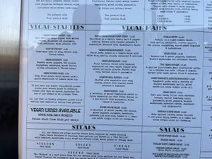 Menu  at Paco's in Perth