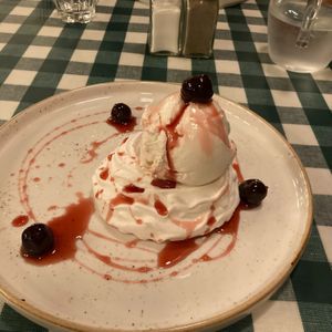 Vegan Meringue with Amarena Cherries at Paco's in Perth