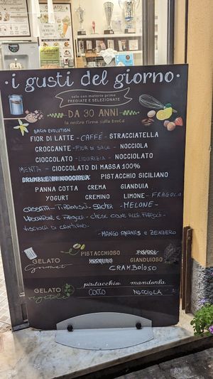 All ice creams at Casa del Gelato in Albenga