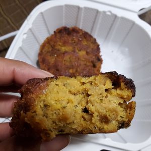 Vegan Crab Cakes at The Land of Kush in Baltimore