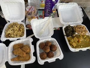 LOVED the Mac and cheese  at The Land of Kush in Baltimore