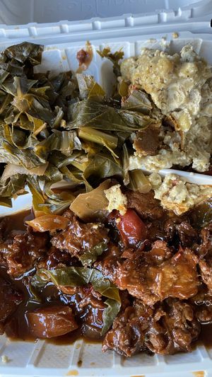 Ribs, Mac n cheese, ribs!  at The Land of Kush in Baltimore