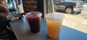 Hibiscus and Ginger tea at The Land of Kush in Baltimore