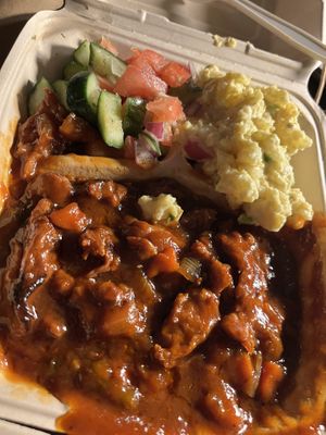 BBQ Ribs Platter  at The Land of Kush in Baltimore