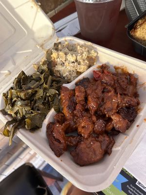 Vegan ribs  at The Land of Kush in Baltimore