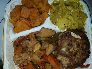 My first plant based meal was delicious! at The Land of Kush in Baltimore