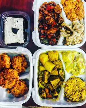 Crab cakes!!!!!! at The Land of Kush in Baltimore