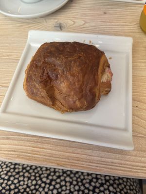 Vegan chocolate jam and cream pastry  at CheBon in Venice
