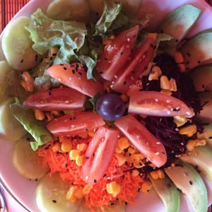 salad at Prana Bar Natural in El Chalten