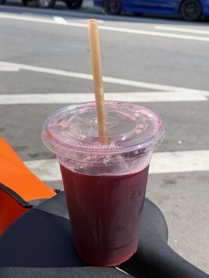 Hibiscus lemonade  at Ava's Lifeline in Brooklyn