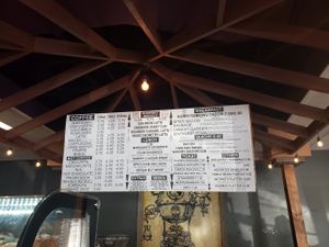 Menu at Alchemist Coffee in Boise