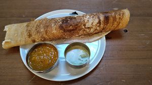 Masala Dosa front Dabbawalas at Markthalle in Basel