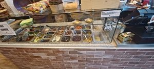 Salad bar for doner at CHUMPIRS in Basel