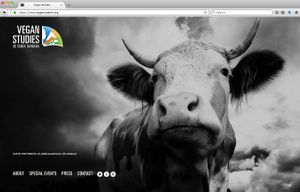 Design of the logo and website for Vegan Studies – a course at UC Santa Barbara taught by professor Renan LaRue. at Bonfilio Design in Charlotte