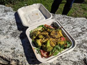 Tarzan's Big Salad. at Bouldin Creek Cafe in Austin