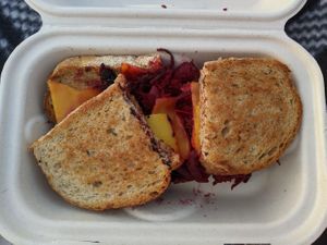 Vegan Ruben at Bouldin Creek Cafe in Austin