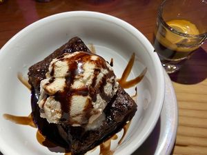 The Taxi Driver brownie - perfect for sharing at Bouldin Creek Cafe in Austin