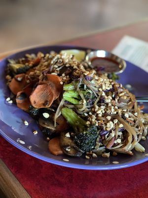 Stir fry very delicious  at Bouldin Creek Cafe in Austin