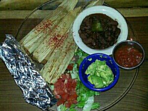 farmers breakfast tamales at Bouldin Creek Cafe in Austin