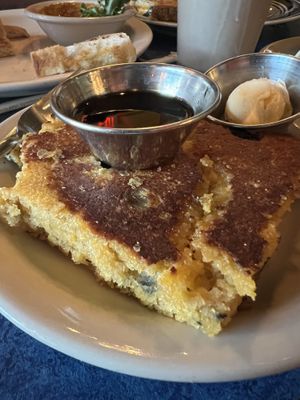 Blueberry cornbread  at Bouldin Creek Cafe in Austin