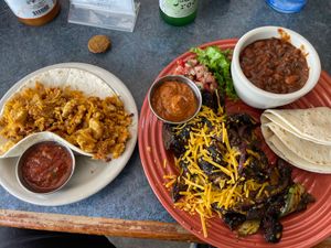 Absolutely delicious!!! I had the vegan fajitas (Fajitas Ricas) and vegan Chorizo Taco. Both were absolutely amazing! The staff was also extremely friendly. Also very dog friendly! at Bouldin Creek Cafe in Austin