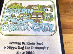 Menu art  at Bouldin Creek Cafe in Austin