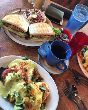 renedict & blt  at Bouldin Creek Cafe in Austin
