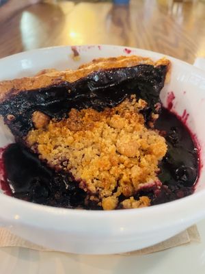 Blueberry lavender pie  at Bouldin Creek Cafe in Austin