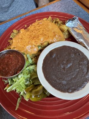 Zucchini Migas Plate  at Bouldin Creek Cafe in Austin
