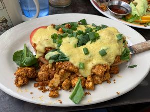 The Renedict (with tofu) at Bouldin Creek Cafe in Austin