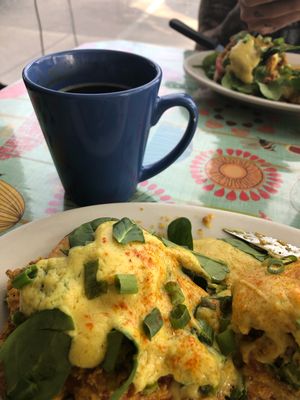 Vegan Renedict, A+ at Bouldin Creek Cafe in Austin